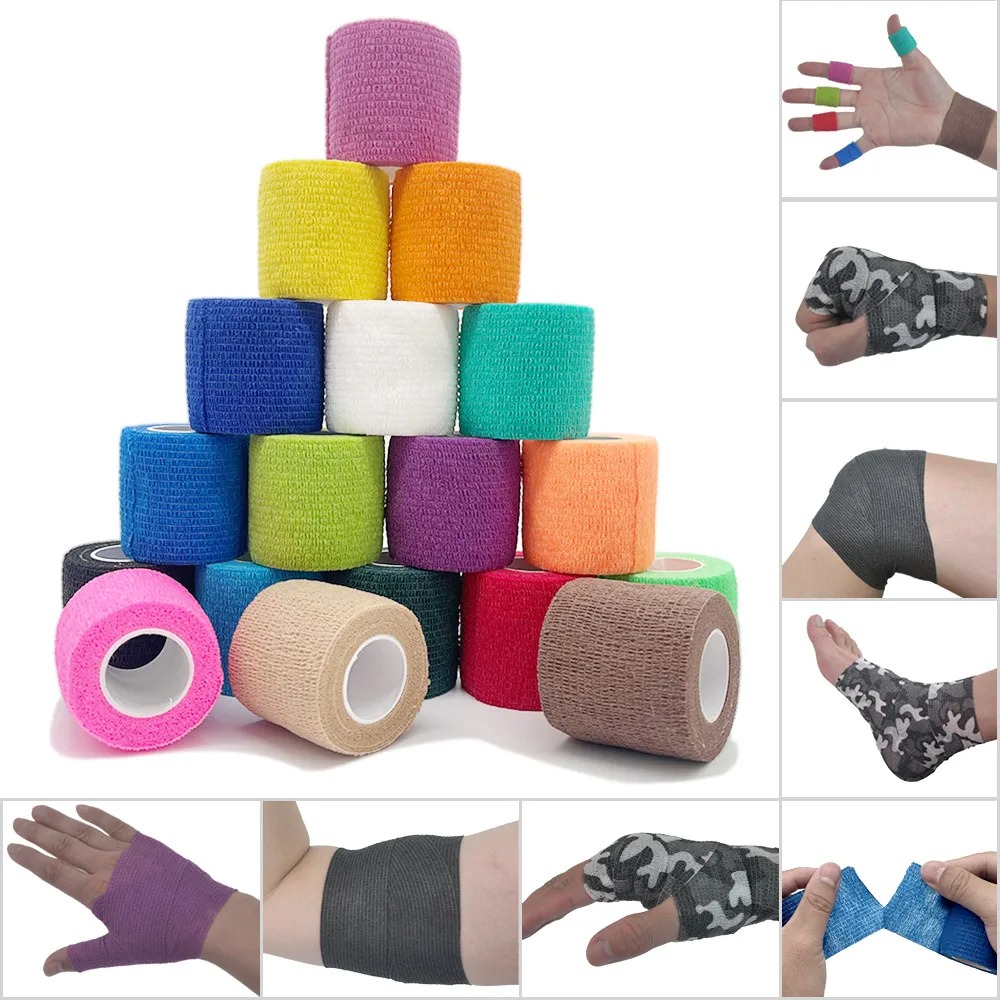 Finger Tape Athletic - 18-kolorowa kolorowa taśma sportowa samoprzylepny bandaż