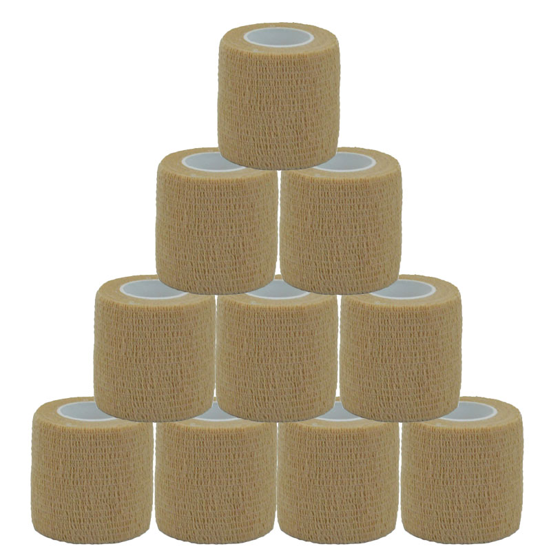 Finger Tape Athletic - Beżowy sportowy bandaż samoprzylepny weterynaryjny okłady