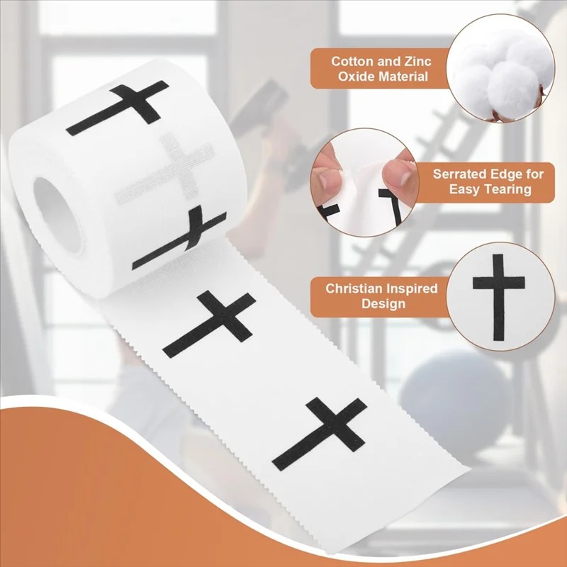 Finger Tape Athletic - Bawełniana taśma sportowa z ząbkowanym brzegiem,