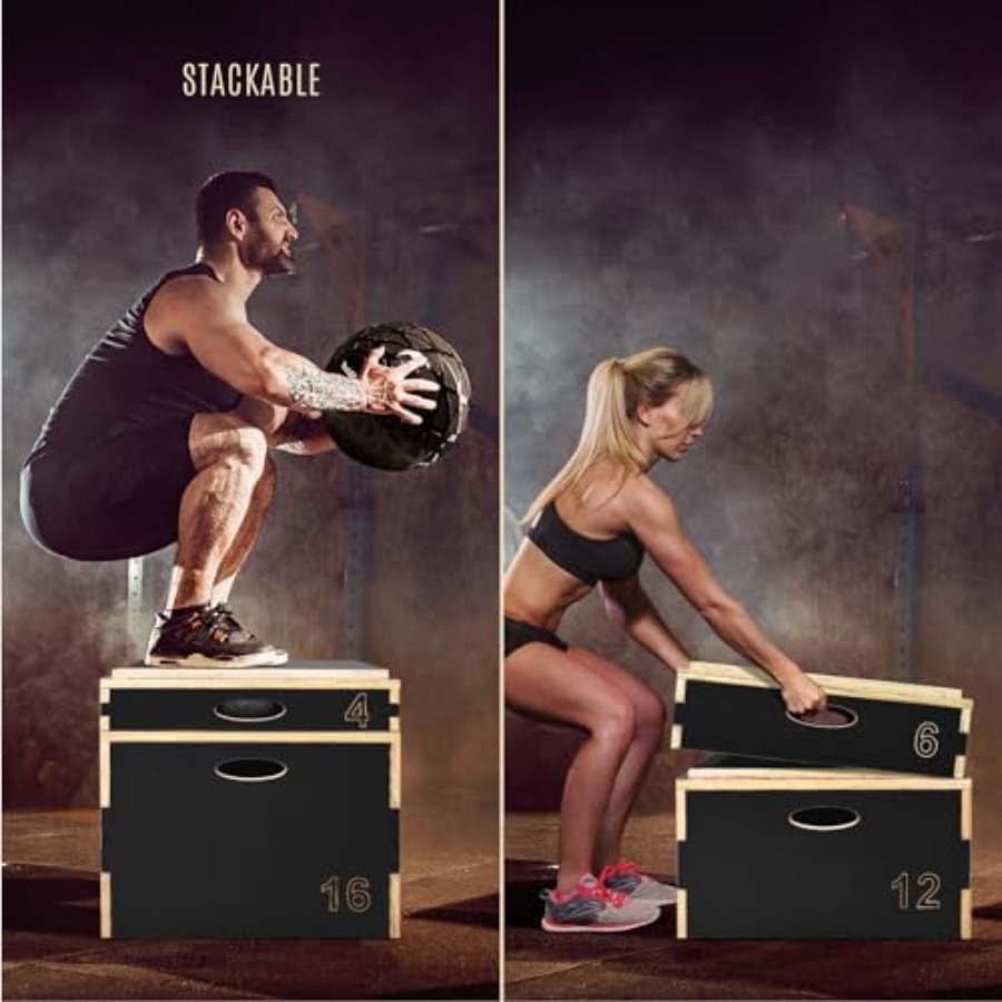 Drewniany plyometrowy box 3 w  – Box Jump Plyo recenzja i cena